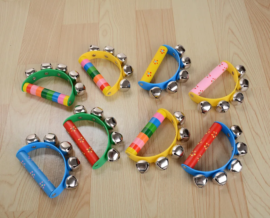 Wholesale Retail 20pc/lot Little Hand Held Tambourine Bell Metal