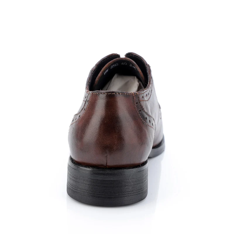 Роскошные Брендовые мужские туфли-оксфорды из кожи с натуральным лицевым покрытием; Мужские модельные туфли в британском ретро-стиле с перфорацией; размеры 36-47