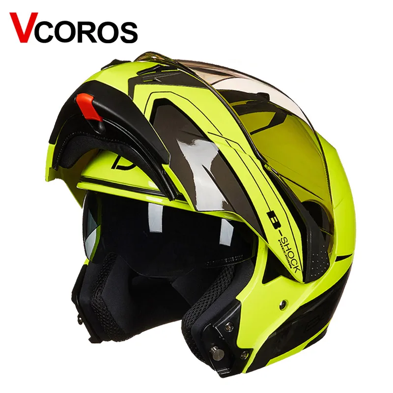 BEON B700 флип-ап мото rcycle шлем модульный анфас мото rbike шлемы для женщин и мужчин внутренний солнечный двойной щит Мото шлем - Цвет: 1