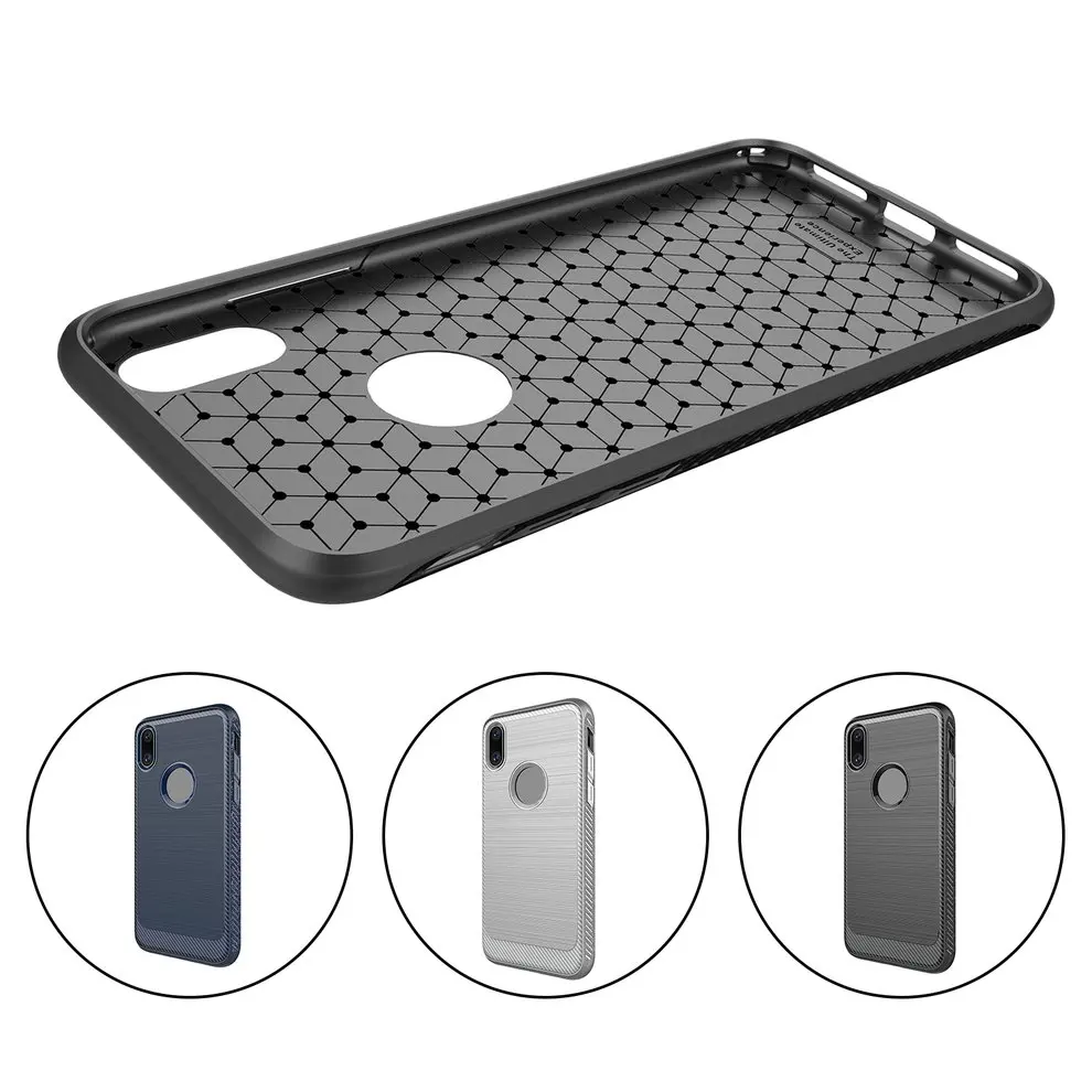 

8 pcs Wiredrawing Phone Case Silicone Heat Elimination Phone Cover For iPhone X