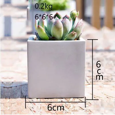 Круглые и квадратные цементные цветочные горшки силиконовые формы для украшения дома ремесла суккулентные растения бетонные плантаторы формы для ВАЗ - Цвет: 1
