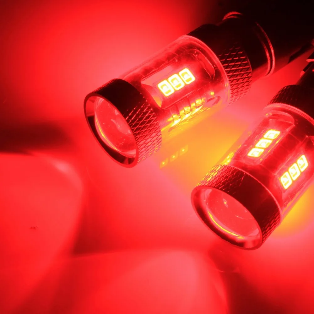 2x Red 567 PR21/5W BAW15d SAMSUNG LED Fog Tail Stop Brake Indicator Light Bulb(CA317) 2x Red 567 PR21/5W BAW15d SAMSUNG LED Fog Tail Stop Brake Indicator Light Bulb(CA317)