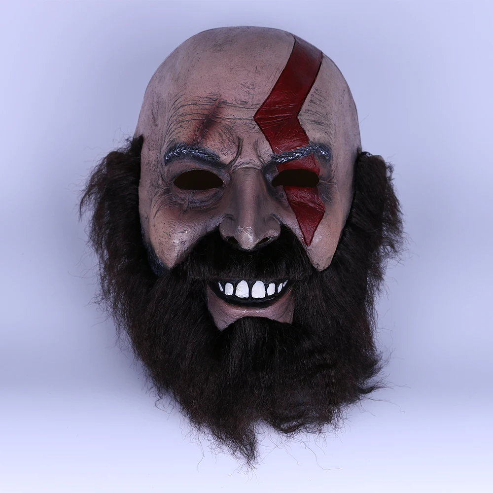 2018 Game God of War Kratos Leviathan Mask Cosplay Kratos Weapon Helmet Halloween Props (16)