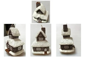 

New arriving * wholesale Christmas house gingerbread house handmade soap scented candles silicone mold cake mold