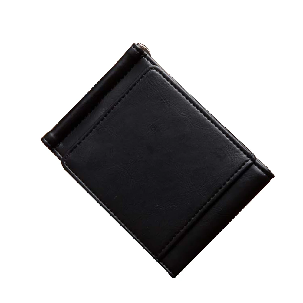 

Solid Color Leather Men Wallet with Card Holder Purse Trifold Money Cash Clip Dropshipping