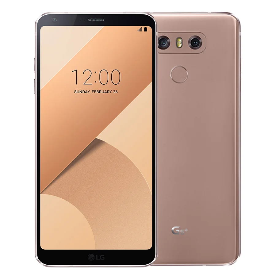 LG G6 Plus H870DSU G6+ оригинальная разблокированная двойная камера 13 МП GSM 4G LTE Android Dual Sim Quad Core RAM 4 Гб ROM 128 ГБ 5,7 дюйма 3300 мАч - Цвет: Rose Gold