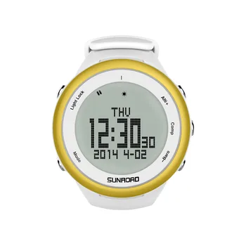 

SUNROAD Digital Waterproof Sports Men Watch-Pedometer Barometer Altimeter Compass Hiking Running Swimming Smart Watches (Gold)