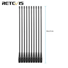 10pcs Retevis RHD 771 SMA F UHF VHF Antenna For Kenwood Baofeng UV 5R Retevis H777