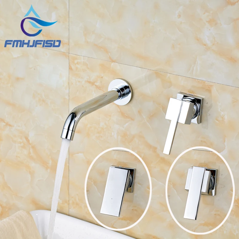 

Free Shipping Best Quality Single Handle with Spout Chrome Finish Bathroom Wash Basin Faucet