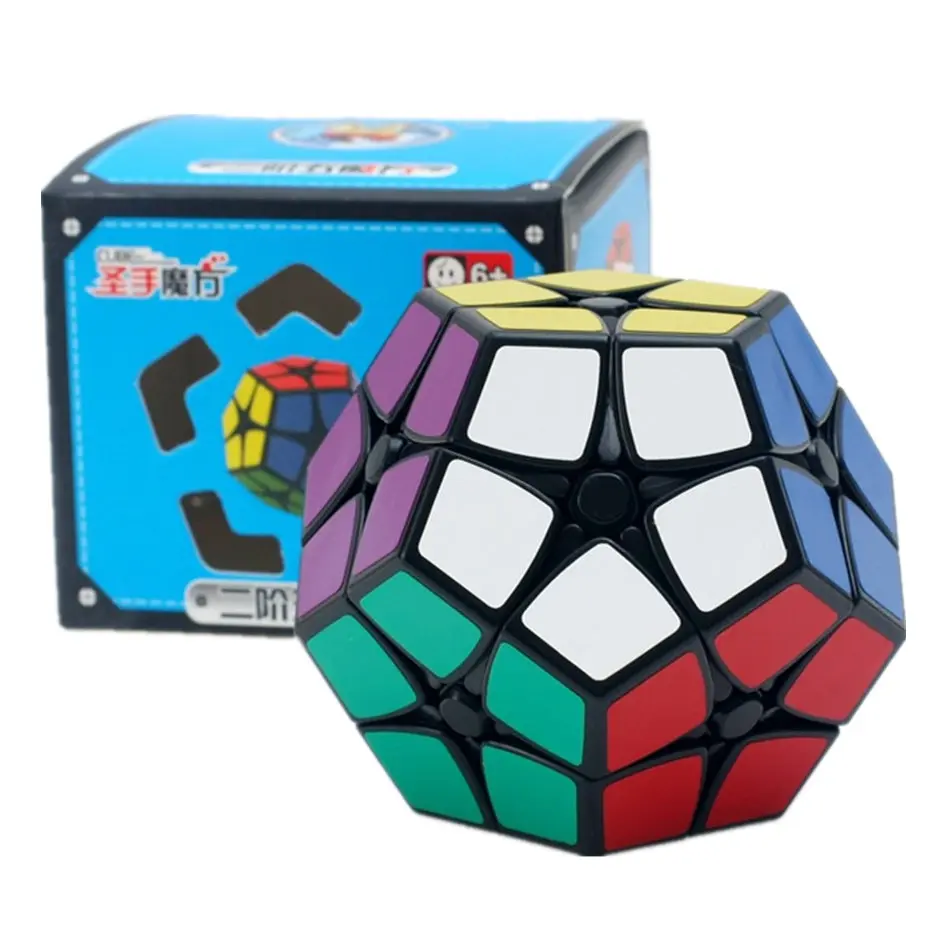

Shengshou 2x2 Megaminx Cube Black White Sticker 2Layers Megaminx Magic Cubes Puzzle Toys For Children Kids Gift