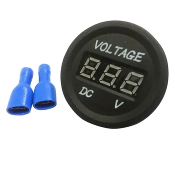 

12-24V LED Automotive Digital Detection DC Auto Car Motorcycle Digital Voltmeter 10cm x 10cm x 10cm CZ