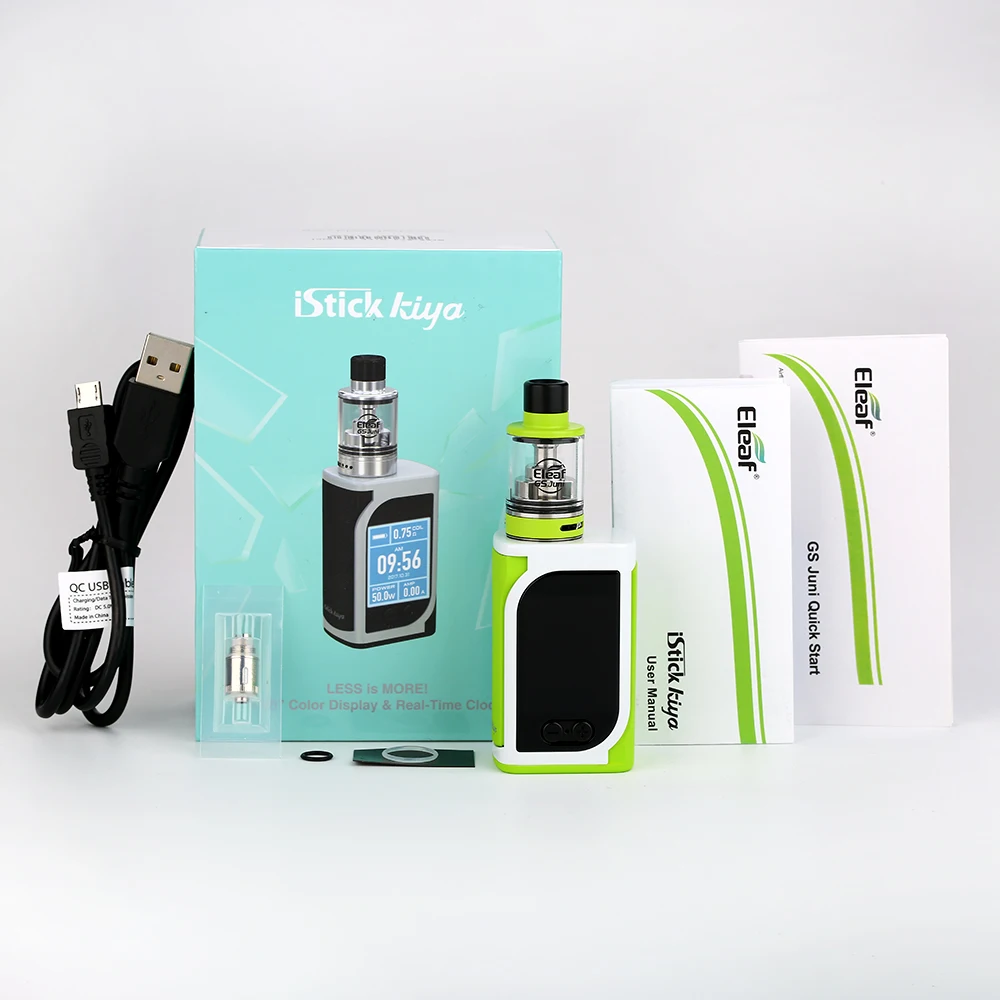 Оригинальный набор для вейпинга Eleaf IStick Kiya 50 Вт встроенный бокс мод 1600 мАч 2 мл