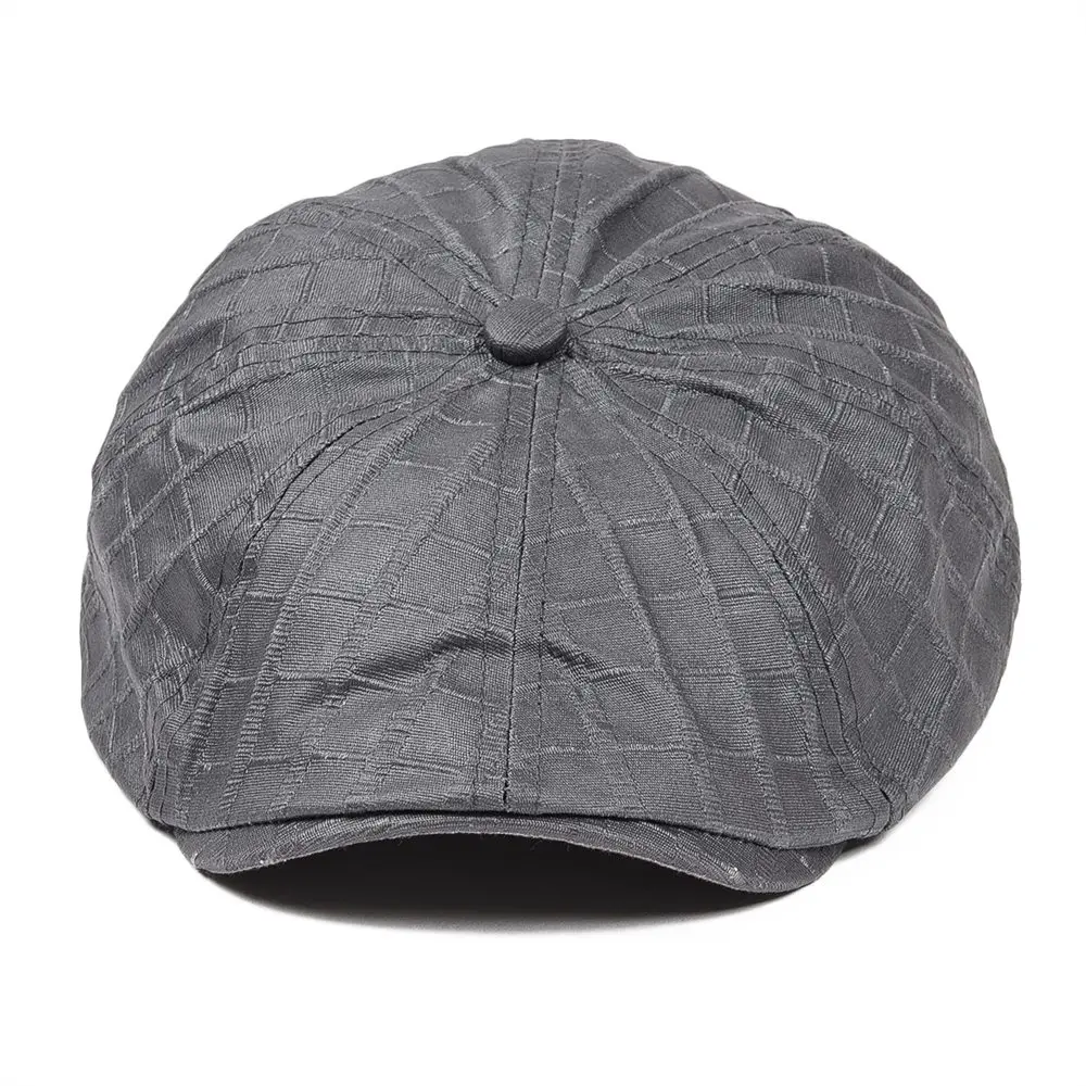 VOBOOM Клеенчатая хлопковая Водонепроницаемая плоская кепка для мужчин и женщин, летняя газетная шляпа в стиле Гэтсби 041