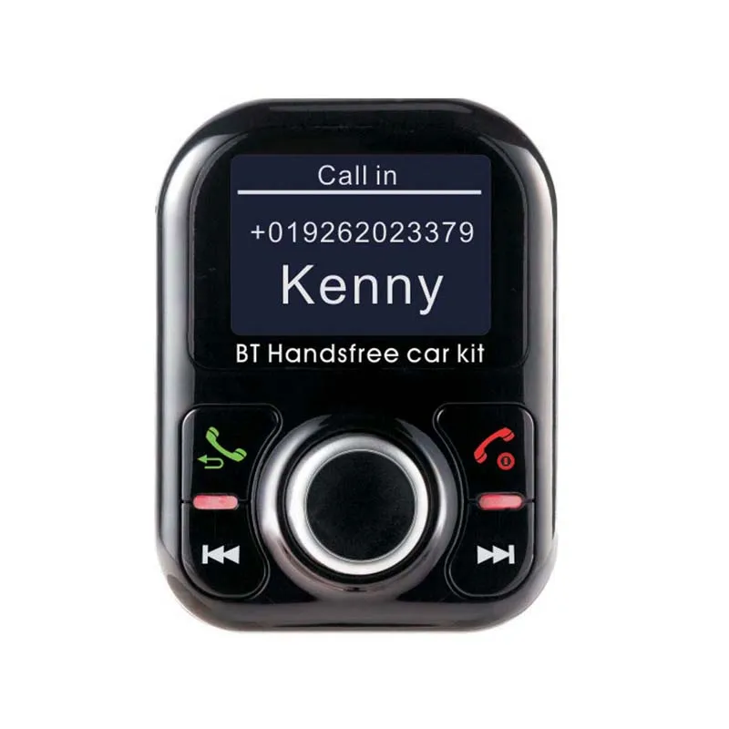 

2019 new function: display caller's name! wireless bluetooth handsfree car kit, MP3 player,2A fast charging for moile phone