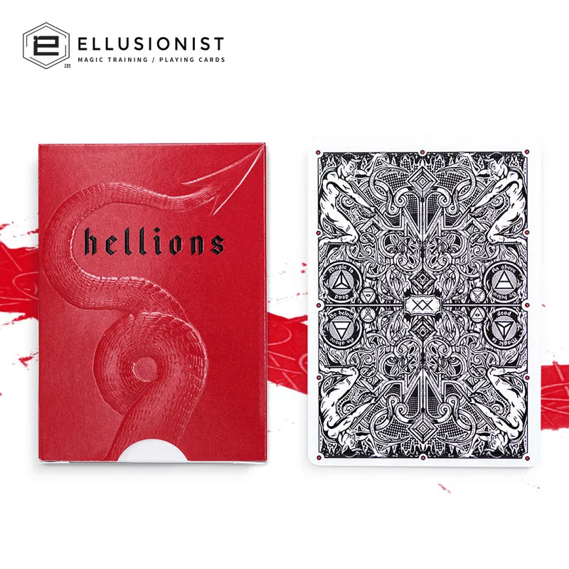 1 шт. игральная карта Madison Hellions от DM Ellusionist Poker Magic Deck Props Magia Tricks New Sealed|trick magia|magic tricks