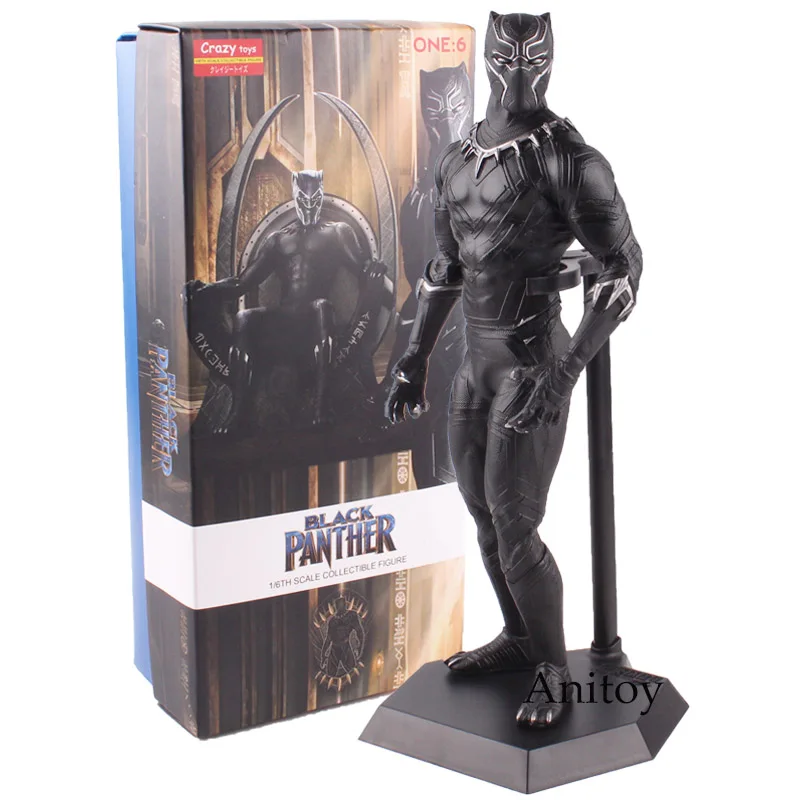 The Avengers Figure Black Panther 1/6 Scale PVC Action Figure Collectible Model 30cm KT4781                                     
