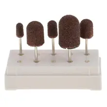 5 шт./компл. Педикюр Маникюр абразивное шлифование шапки для удаления мозолей ногтей Подача Профессиональный сверло веретена