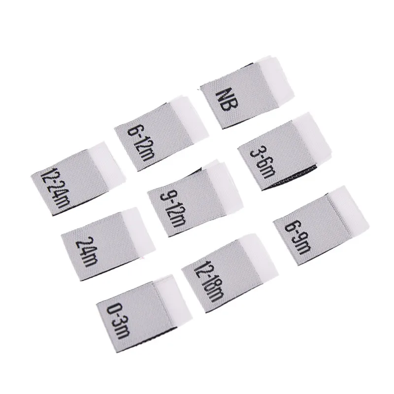 

100pcs Baby Clothing Size Label DIY Handmade Sewing Cloth Accessories Number Garment Labels Drop Shipping