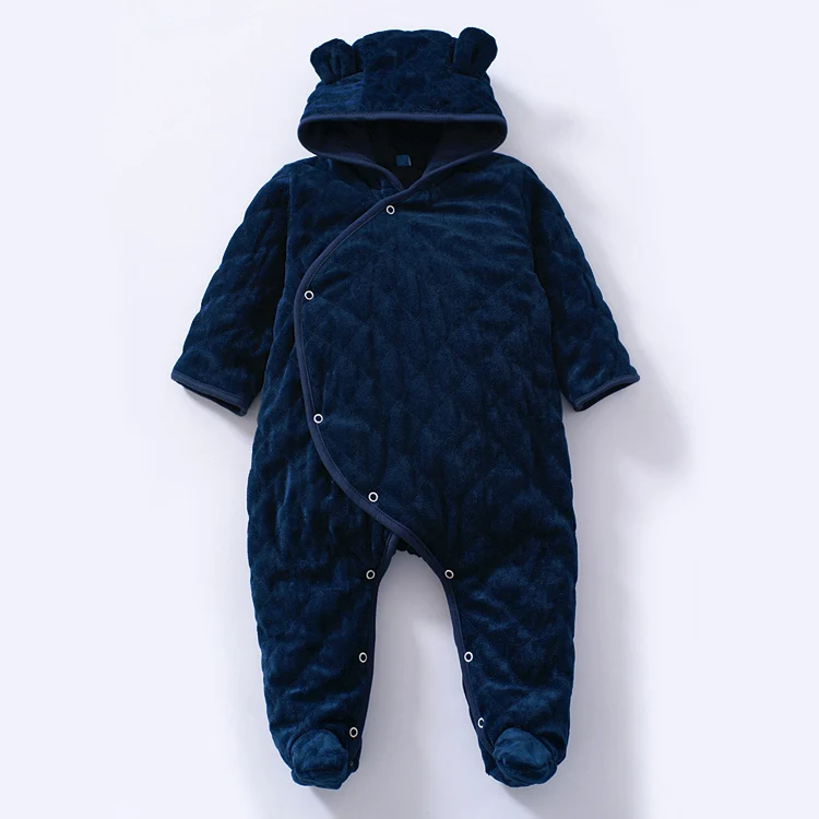 

New 2015 autumn winter rompers baby clothing children wadded jacket newborn baby boys / girls cotton rompers kids warm jumpsuits