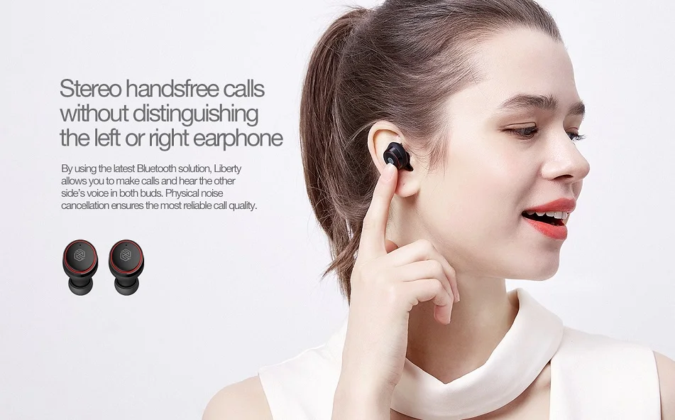 Bluetooth наушники Nillkin TWS Blutooth 5,0 наушники с зарядный чехол микрофон громкой связи Bluetooth гарнитура наушники игровые Беспроводной наушники