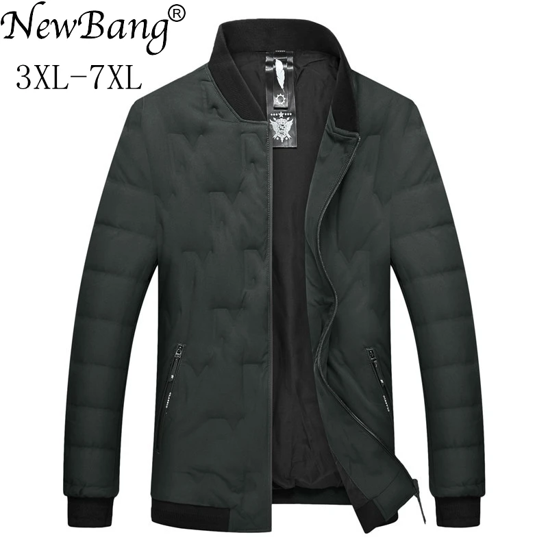 

NewBang Brand 5XL 6XL 7XL Plus Men's Winter Down Jacket Duck Down Warm Thick Feather Parka For Men Outwear Large Size Coat