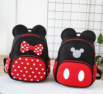 

New Kids bag Kindergarten Children Cartoon Mickey School Bags Minnie Backpack Waterproof Schoolbags Satchel 2 colors