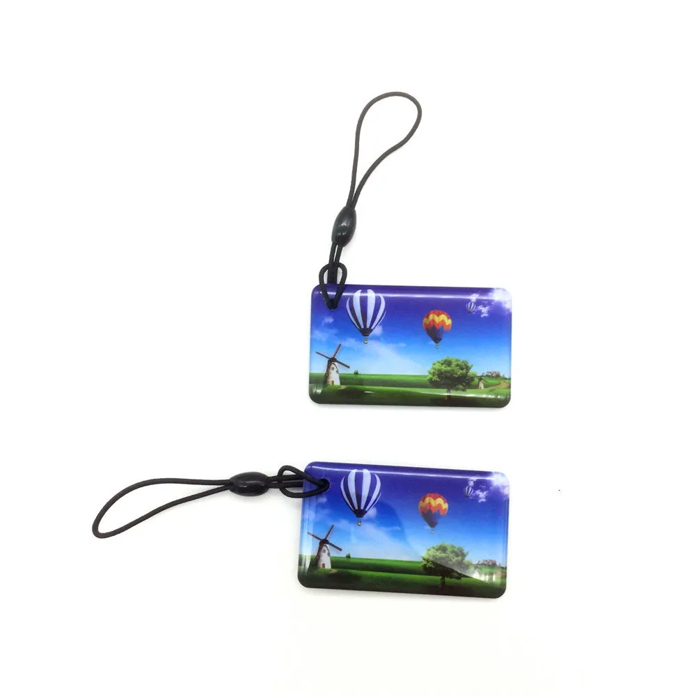 

13.5MHZ UID IC S50 1K MFS50 NFC Rewrite keyfobs RFID Tag Key Ring Card Proximity Token Badge Duplicate 5pcs