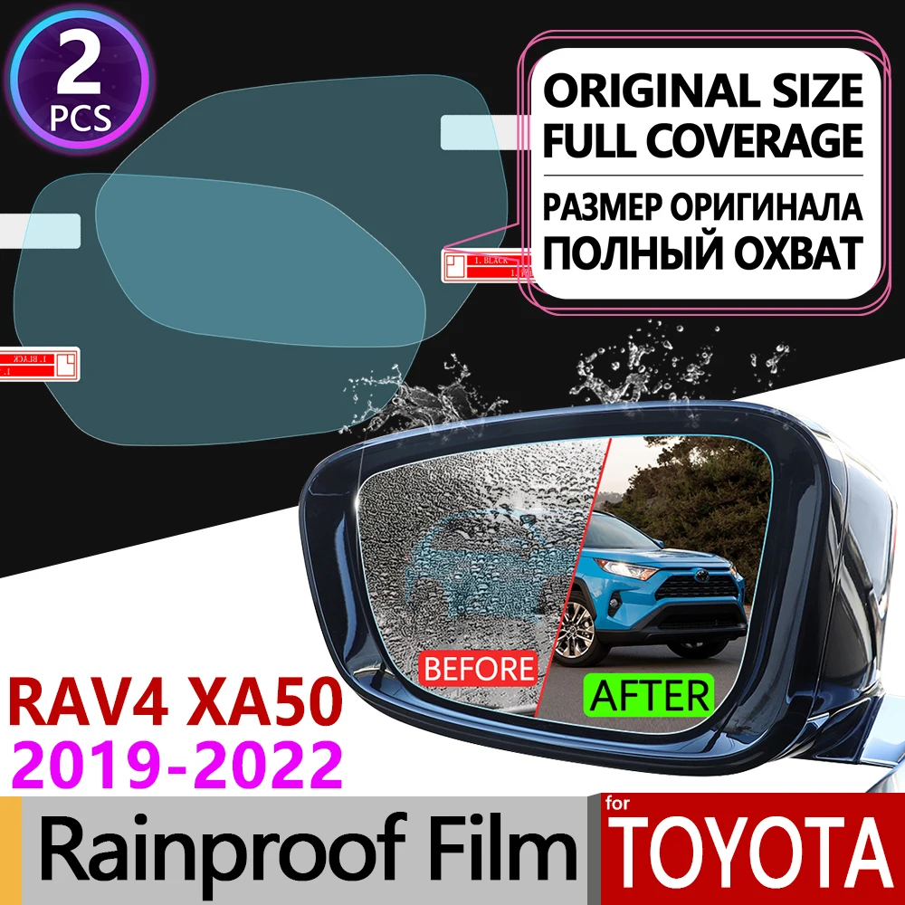 

for Toyota Rav4 XA50 2019 - 2020 RAV 4 50 Full Cover Anti Fog Film Rearview Mirror Rainproof Anti-Fog Films Clean Accessories