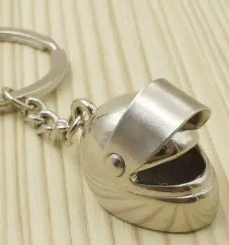 

100pcs/lot fedex fast Creative Motorcycle Bicycle Helmet Key Chain Ring Keychain helmet Keyring Key Fob