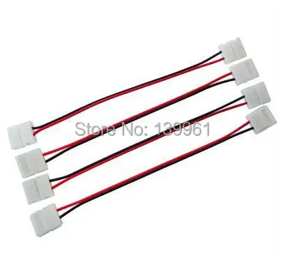 10pcs Solderless Connector with Wire for Single Color 3528 SMD Led Strip