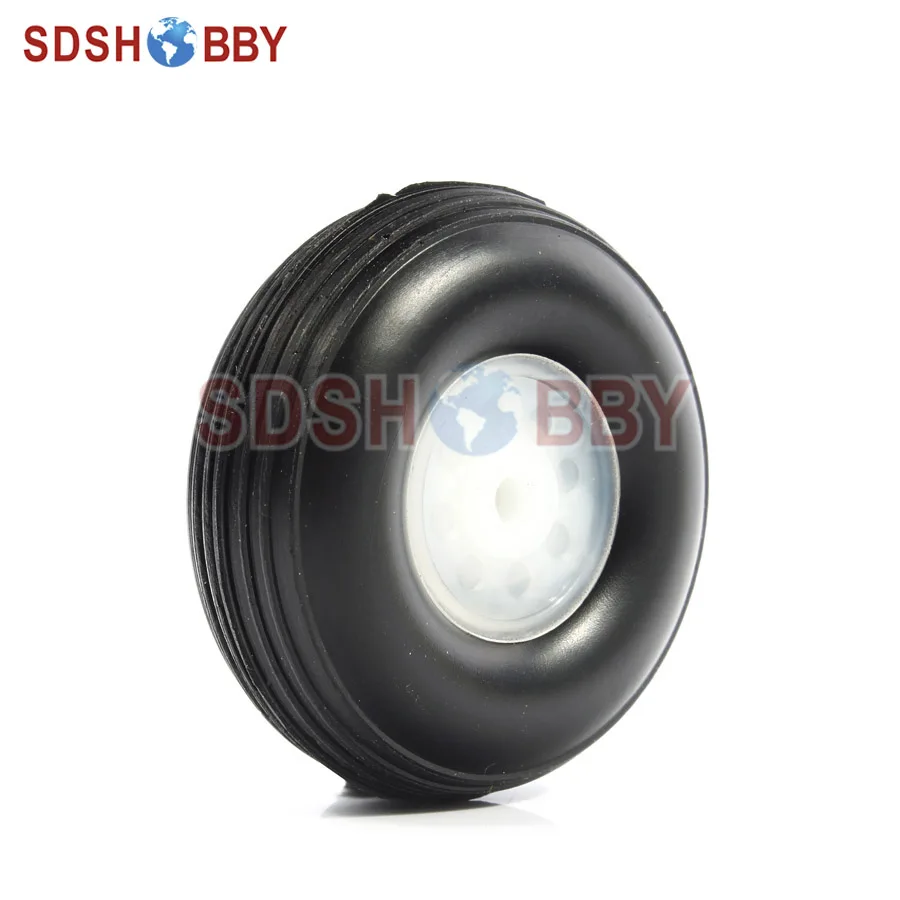 Remote Control Airplane PU wheel with plastic hub 1.75'' (D4.445 x H1.6x 0.2mm)