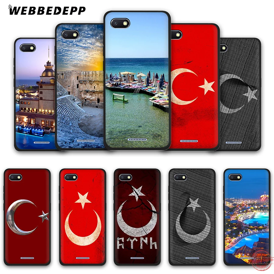 WEBBEDEPP типографский флаг Турции Мягкий чехол для телефона Redmi Note 8 iPhone 7 6 Plus 5 iPad Pro 4A