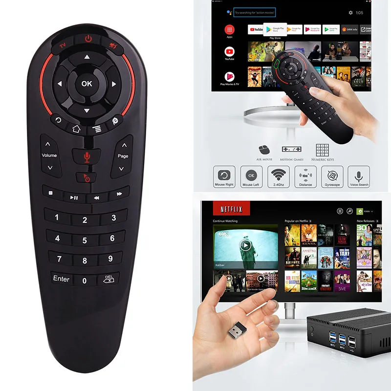 

Air Remote Mouse 2.4G Voice Remote Control for Android Smart TV Box Projecor Computer AS99