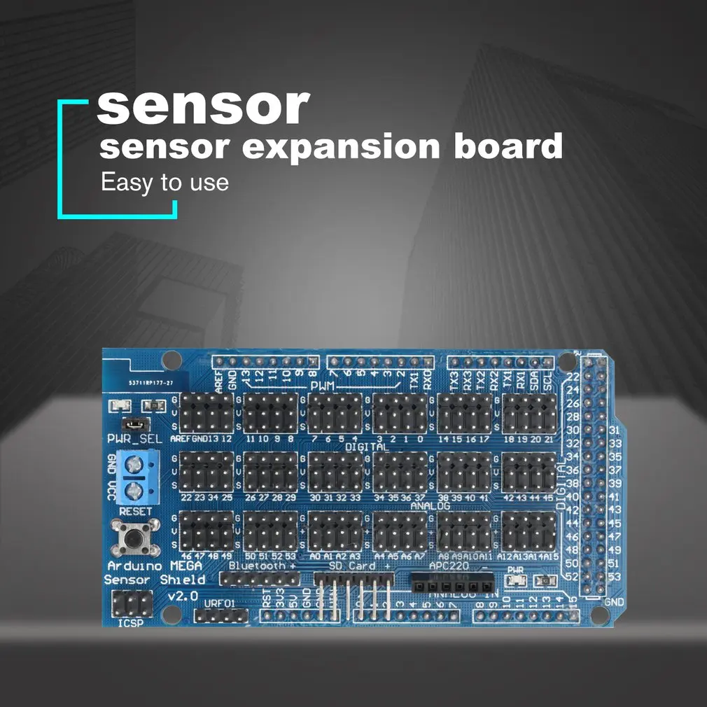 Датчик Mega Module Shield V1.0 для Arduino сенсор плата интерфейса расширения Выделенные Extansion блоки электронный DIY инструмент