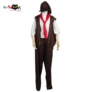 

Victorian Poor Boy Children's Tudor Orphan Urchin Cosplay Costume Fancy Dress with Hat for Festival Carnival Party Halloween