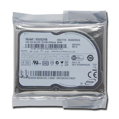 Новый жесткий диск 1 8 &quotCE/ZIF 80 Гб HS082HB для macbook air A1237 MB003 HP MINI IPOD CLASSIC HDD Замена HS08YHA
