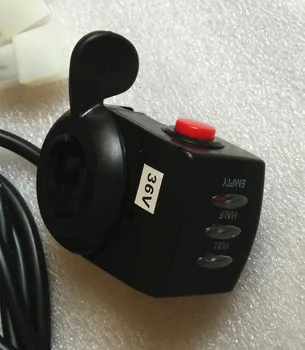 

36V DC motor speed controller,Electric Bicycle thumb throttle, finger throttle with battery indicator and light switch.