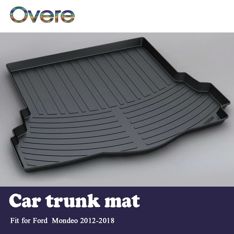 

Overe 1Set Car Cargo rear trunk mat For Ford Mondeo 2012 2013 2014 2015 2016 2017 2018 Boot Liner Tray Anti-slip Mat accessories