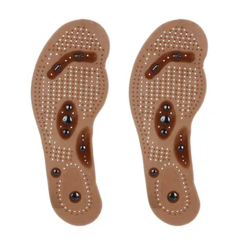 

Magnetic Massage Insole Brown Foot Health Massage Acupressure Insoles Available for Men Women Scalable to Relieve Foot Fatigue
