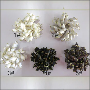 

50 BLESSING Good Girl 2.5" Corker Hair Bows Clip Silver Side Grosgrain 63 No.