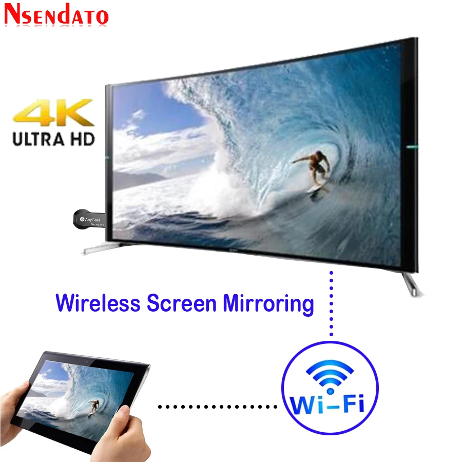 new tv sticks Anycast M100 2.4G/5G 4K Miracast Any Cast Wireless for DLNA AirPlay TV Stick Wifi Display Dongle Receiver for IOS Android PC high quality tv stick