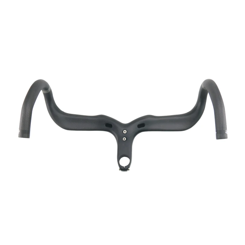 RXL SL Carbon Handlebar Road Bike Integrated With Stem Bike Handlebar Black 3K Matt Bent Bar 400420440mm Bicycle Handlebars (13)