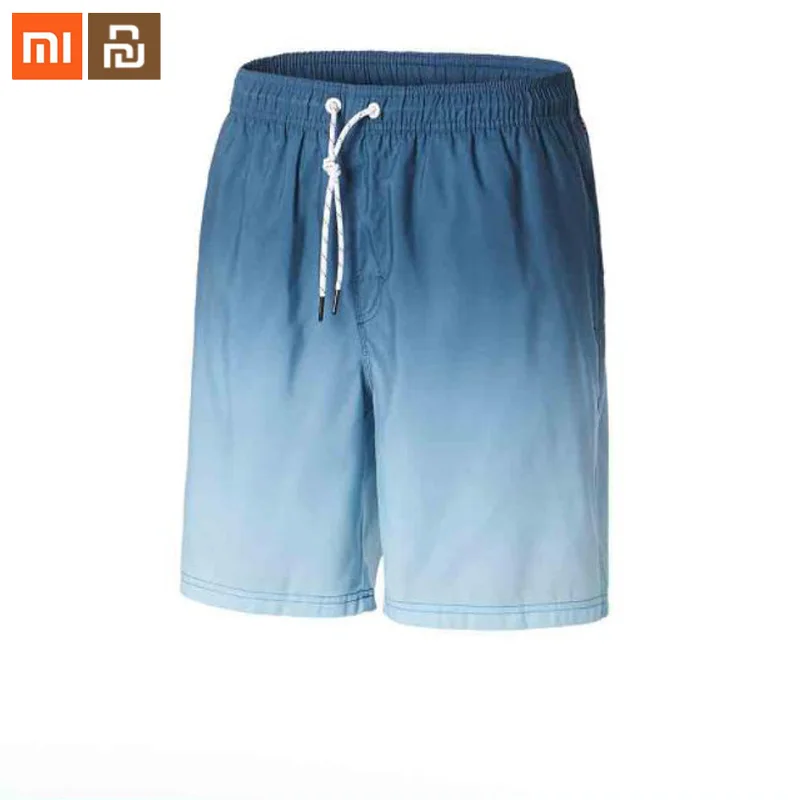 

Original xiaomi mijia men's magic print beach pants men's 100% cotton swim trunks for the sea smart home smart home