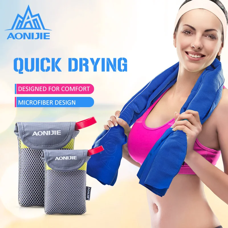 

AONIJIE Atheletic Quick-Dry Towel Bath Towel Microfiber Sports Swimming Gym Camping Cycling Yoga Bathing Travel Portable Towel