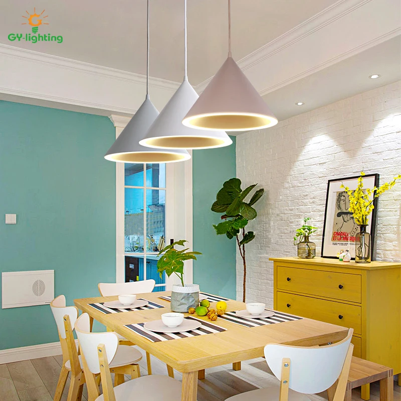 

Nordic Pendant Light Macaron Luminaire Suspendu Lustre Candelabro Lamparas Modern Kids Room Led Scandinavian Lampshade Hanglamp