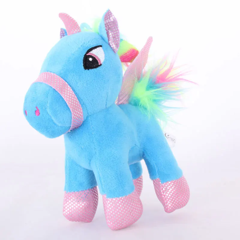 Miaoowa 1pc 15cm Lovely Cartoon Unicorn Plush toy Soft Stuffed Animal Baby Dolls Kids Toys Kawaii Bag Pendant Girl Birthday Gift