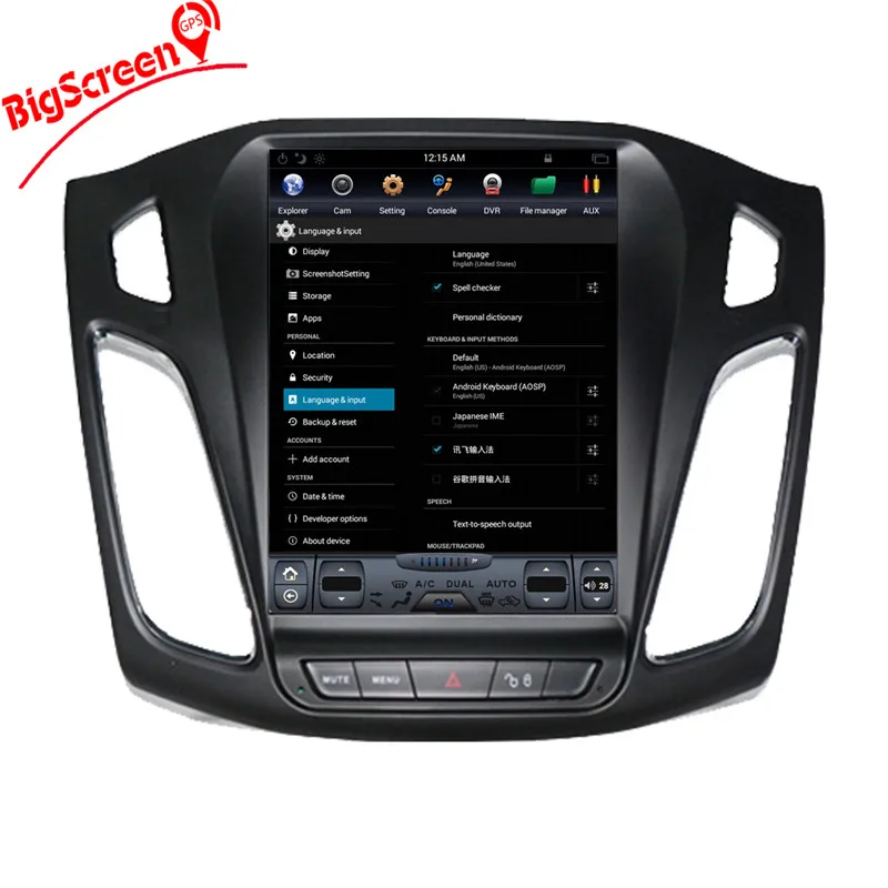 Android 8,1 большой автомобильный сенсорный экран в стиле Tesla стиль автомобильный dvd-плеер gps навигация для Ford Focus 2013- Авто навигационная система, стереомагнитола головное устройство мультимедийный