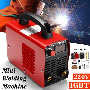 

1Set Handheld Mini MMA Electric-Welder 220V 10-200A 4000W Inverter ARC Welding Machine with Welding Helmet Mask Gloves