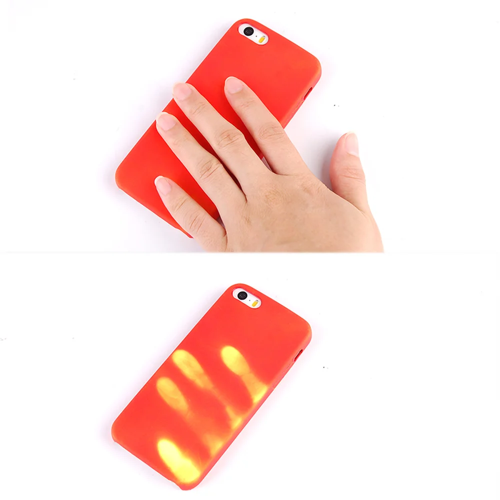 

5.8" Heat Sensitive Case for Iphone X 8 7 6 Plus Case Soft TPU Discoloration Thermal Sensor Cover for Iphone 5/5S Back Cover