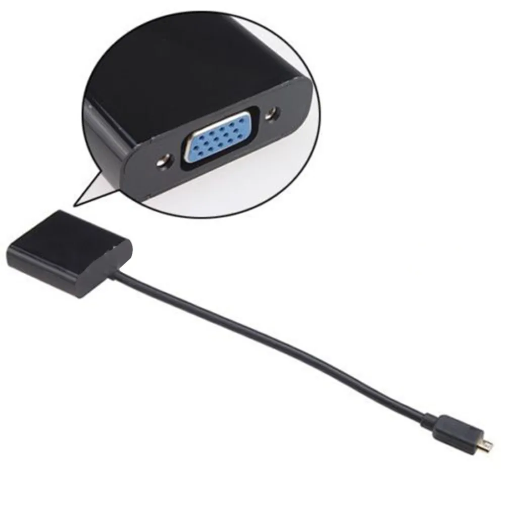 1080P Micro HDMI to VGA Female Video Cable Converter Adapter for PC Laptop Promotion 2